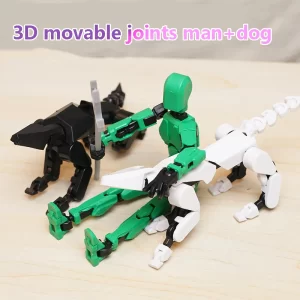 3D Multi-Jointed Movable Shapeshift Robot Joint Dog Creative Printed Mannequin Dummy Action Model Doll Toys for Children's Gifts 5