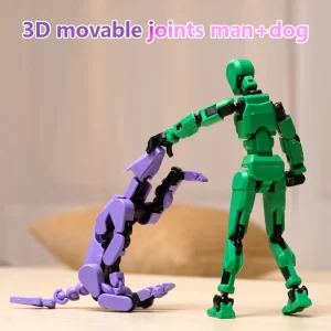 3D Multi-Jointed Movable Shapeshift Robot Joint Dog Creative Printed Mannequin Dummy Action Model Doll Toys for Children's Gifts 2