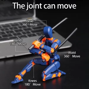 New Luminous 13 Joint Movable Doll Transformable Robot 3D Printing Assembly Doll Model Toy Children's Educational Toy Gift 4