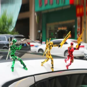 13 Action Figure Titan Multi-Jointed Movable Shapeshift Robot T13 Action Mannequin Character and Dog Figure Toys gifts for kids 3