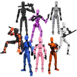 New Titan 13 Action Figures T13 Figure 3D Printed Multi-Jointed Movable Lucky 13 Action Figure Nova Figure Dummy Have Luminous 3