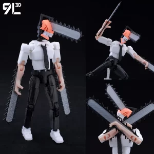 9L3D Chainsaw Man Titan13 Anime Multi Jointed Action Figure Creative Collectible for Desk Decoration Jutsu Kaisen Gojo Model T13 6