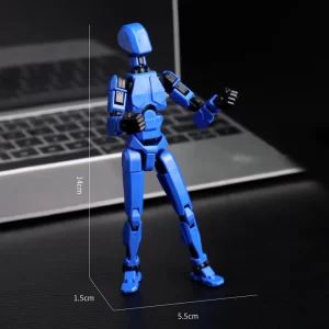 New Luminous 13 Joint Movable Doll Transformable Robot 3D Printing Assembly Doll Model Toy Children's Educational Toy Gift 6